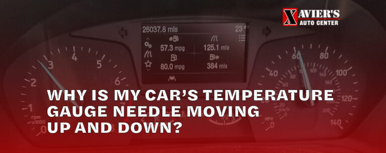 why car's temperature gauge needle moves up and down